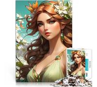 Puzzle 1000 pièces pour Adultes Déesse du Printemps au Gingembre Jouet éducatif d'apprentissage Œuvre d'art 38x26cm