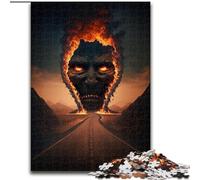 Puzzle 1000 pièces pour Adultes, Démons de l'enfer, en Bois, idéal pour Les Adolescents et Les collectionneurs, idéal comme décoration d'intérieur et Cadeau de Voyage(1000 pièces, 50x75cm)