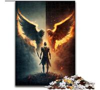 Puzzle 1000 pièces pour Adultes, Démons de l'enfer, en Bois, idéal pour Les Anniversaires et Les fêtes(50x75cm)