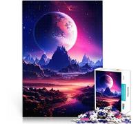 Puzzle 1000 pièces pour Adultes Désert Galactique Lunaire Défi Difficile pour soulager Le Stress Jeu de défi Unique 75x50cm