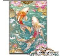 Puzzle 1000 pièces pour Adultes Deux carpes koï, Jeux, Jouets, Cadeaux d'anniversaire Uniques pour Les Enfants de 14 Ans et Plus (Taille 50x75cm)