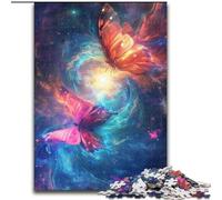 Puzzle 1000 pièces pour Adultes Deux Papillons sur Deux Faces Un Puzzle Familial interactif, idéal pour Les Adolescents, Cadeau Casse-tête (Taille : 26x38cm)