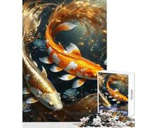 Puzzle 1000 pièces pour Adultes « Deux Poissons en Harmonie » Jeu éducatif Idée Cadeau d'anniversaire Jeu Impossible pour renforcer l'amour au Sein du Couple Dimensions 38x52cm
