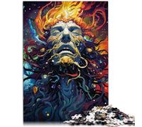 Puzzle 1000 pièces pour Adultes Dieu de l'univers Jeu de réflexion 26x38cm Cadeaux pour Amis et Famille pour et Adolescent Âge 14 Ans et Plus