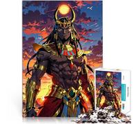 Puzzle 1000 pièces pour Adultes Dieu égyptien Râ Compétition de Vitesse Manuelle Activités Amusantes à la Maison, Cadeaux d'anniversaire, Cadeaux de Voyage, 52x38cm