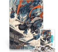 Puzzle 1000 pièces pour Adultes Dieu Lion du Vent pour Le Jeu éducatif Challenge Toy Décoration d'intérieur et Cadeaux Uniques 38x26cm