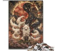 Puzzle 1000 pièces pour Adultes, Dieu Renard, en Bois, pour Adolescents et Ados, idéal comme Cadeau d'anniversaire ou de Vacances, Taille 50x75cm