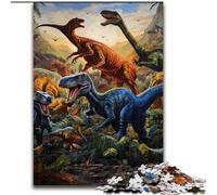Puzzle 1000 pièces pour Adultes Dinosaur World, Jeu interactif Familial, idéal pour Les Adolescents, Cadeau Casse-tête (Taille : 50x75cm)