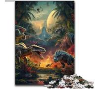 Puzzle 1000 pièces pour Adultes Dinosaur World, Jeu interactif Familial, idéal pour Les Adolescents, Cadeau Casse-tête (Taille : 26x38cm)