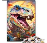 Puzzle 1000 pièces pour Adultes Dinosaur World, Jeu interactif Familial, idéal pour Les Adolescents, Cadeau Casse-tête (Taille : 26x38cm)