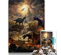 Puzzle 1000 pièces pour Adultes Dinosaur World Jigsaw, Jeux éducatifs, décoration d'intérieur, Convient pour la décoration de Bureau (Taille 75x50cm)