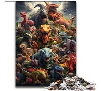 Puzzle 1000 pièces pour Adultes Dinosaur World Jigsaw pour Les Adolescents, Les Couples et Les Amis pour Les Anniversaires, Noël (Taille : 50x75cm)