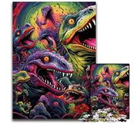 Puzzle 1000 pièces pour Adultes, Dinosaures Anciens, Jeu de réflexion pour Adolescents, pour Les fêtes, 50x75cm/19,68x29,52 Pouces