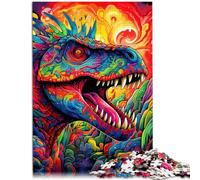 Puzzle 1000 pièces pour Adultes Dinosaures Anciens Puzzle Impossible 26x38cm Défi d'intelligence cérébrale Jouets addictifs pour Les 14 Ans et Plus