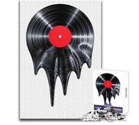 Puzzle 1000 pièces pour Adultes, Disque Vinyle Musical, Jeu Relaxant et paisible à réaliser chez soi, découpe précise, Dimensions:50x75cm