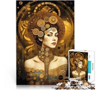 Puzzle 1000 pièces pour Adultes Divine Princesse Klimt Jouet éducatif d'apprentissage Renforcer l'amour Entre Les Couples 38x26cm
