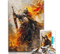 Puzzle 1000 pièces pour Adultes Dix Chevaliers Anges médiévaux, Jeu éducatif pour Anniversaire, Noël et jusqu'à 14 Ans, 50x75cm