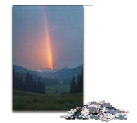 Puzzle 1000 pièces pour Adultes Double Arc-en-Ciel à Travers la vallée après la Pluie - Jeu Stimulant Une œuvre d'art Convient aux Adolescents de 14 Ans et Plus 1000 pièces (38 x 26 cm)