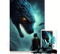 Puzzle 1000 pièces pour Adultes Dragon céleste Décoration Clean Fit Jouet d'exercice cérébral Moments de détente et de Plaisir pour Un Anniversaire (38x52cm)