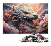 Puzzle 1000 pièces pour Adultes Dragon Chinois dans Le Ciel pour Puzzle Une œuvre d'art pour et Adolescent de 14 Ans et Plus 1000 pièces (75 x 50 cm)