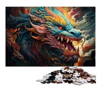 Puzzle 1000 pièces pour Adultes Dragon Chinois dans Le Ciel Puzzle Impossible pour Adolescents à partir de 14 Ans 1000 pièces (75 x 50 cm)