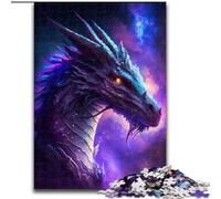 Puzzle 1000 pièces pour Adultes Dragon Cosmique Puzzles 1000 pièces pour Adultes pour la Famille et Les Amis, défi cérébral Taille 38x26cm