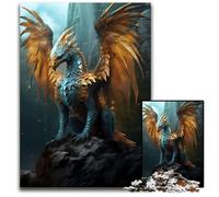 Puzzle 1000 pièces pour Adultes Dragon Créature Mythique Puzzle en Bois Parfait pour Les Adolescents Collectionneurs Décoration idéale Cadeau de Voyage 1000 pièces (75 x 50 cm)