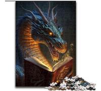 Puzzle 1000 pièces pour Adultes Dragon de feu au Paradis, Puzzle en Bois, Jeu d'activités familiales, décoration Murale, 1000 pièces(50x75cm)