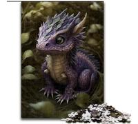 Puzzle 1000 pièces pour Adultes Dragon de feu au Paradis Puzzle en Carton, pour Les Anniversaires, Les Vacances et la décoration intérieure 1000 pièces(26x38cm)