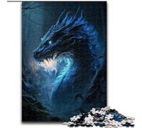 Puzzle 1000 pièces pour Adultes Dragon Foudre Puzzle en Carton, Interaction familiale et défi cérébral, Défi d'activité familiale 1000 pièces(26x38cm)
