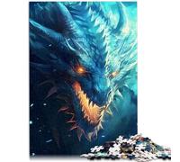 Puzzle 1000 pièces pour Adultes Dragon Ice Brain Teaser Puzzle Défi d'intelligence cérébrale Jouets addictifs 14,96 po x 20,47 po
