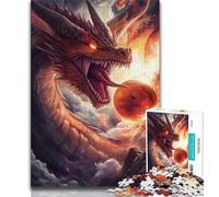 Puzzle 1000 pièces pour Adultes Dragon Magique, Jeux d'activités familiales stimulants, Jouet à Faire soi-même pour décoration Murale de la Maison (Taille 38x26cm)