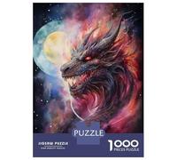 Puzzle 1000 Pièces pour Adultes Dragon Manifestation Puzzle Casse-tête Jeu De Réflexion Cadeau pour Femmes Difficile Et Stimulant 52x38cm/1000pcs