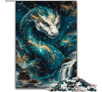 Puzzle 1000 pièces pour Adultes Dragon mystérieux, Jouet éducatif idéal comme Cadeau pour Toute la Famille à partir de 14 Ans (Taille 50x75cm)