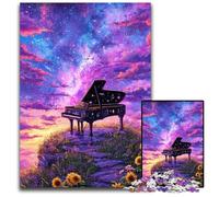 Puzzle 1000 pièces pour Adultes Dream Piano, Puzzle en Carton pour décoration d'intérieur, Jouet Stimulant pour la Famille, idéal pour Les soirées Jeux 26x38cm