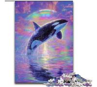 Puzzle 1000 pièces pour Adultes Dream Whale, Jeu Stimulant, Jouets, décoration Murale, Cadeaux d'anniversaire et de Noël Uniques 38x26cm