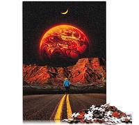 Puzzle 1000 pièces pour Adultes Dreamscape Premium Tableau 100% recyclé avec Affiche Assortie et Feuille de Quiz 26 x 38 cm