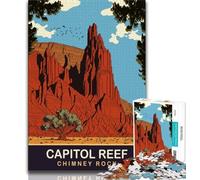 Puzzle 1000 pièces pour Adultes du Parc National de Capital Reef, Difficile à réaliser, mais Amusant et Humoristique, Cadeau d'anniversaire, Cadeaux, décoration Murale 50x75cm