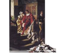 Puzzle 1000 pièces pour Adultes Duty par Edmund Leighton, Puzzles carrés, pour Adultes et Adolescents, Puzzles en Papier, décoration d'intérieur (75 x 50 cm)