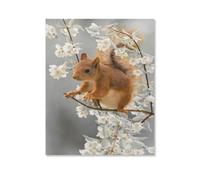 Puzzle 1000 Pièces pour Adultes,Écureuil avec des Fleurs,Adultes Puzzles 1000 Pièces Puzzle pour Adultes Puzzle Adulte Difficile Et Défi(38x26cm)-D83