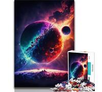 Puzzle 1000 pièces pour Adultes Effondrement des planètes Puzzle 1000 pièces pour Adolescents pièces entièrement emboîtables et de Formes aléatoires (38x26cm)