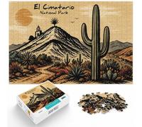 Puzzle 1000 pièces pour Adultes, El Cimatarrio National Park Illustration | Pour le temps libre à la maison : Puzzle 1000 pièces pour adultes ; pour une activité tranquille chez soi.