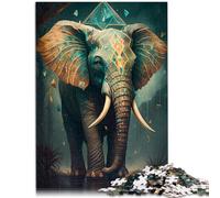 Puzzle 1000 pièces pour Adultes, éléphant Attrayant pour Puzzle 14,96 po x 20,47 po, Cadeau pour Les Anniversaires et Les Adolescents de 14 Ans et Plus