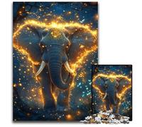 Puzzle 1000 pièces pour Adultes, éléphant Magique, à partir de 14 Ans, défi éducatif, activités Amusantes à la Maison, Cadeaux d'anniversaire, Cadeaux de Voyage, 50x75cm