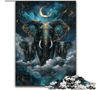 Puzzle 1000 pièces pour Adultes, éléphant Magique, Casse-tête éducatif, décoration Artistique pour la Maison et Le Bureau, 14 Ans et Plus, 50x75cm