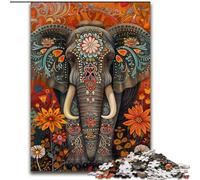 Puzzle 1000 pièces pour Adultes Éléphant Mort Puzzle 1000 pièces Jeu interactif Familial, Cadeau Stimulant pour Les Cerveaux (Taille 50x75cm)