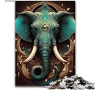 Puzzle 1000 pièces pour Adultes Éléphant Pouvoirs Magiques Puzzle 1000 pièces Jouets Cadeau Éducatif Intellectuel Décompressant Amusant Jeu Familial Taille 50X75CM