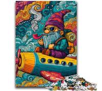 Puzzle 1000 pièces pour Adultes Elfe Barbu dans Un Avion Jeu Jouets Chaque pièce est Unique - Jeu Familial Stimulant et Amusant 26x38cm