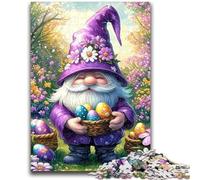 Puzzle 1000 pièces pour Adultes, Elfe, Vieil Homme, Anti-Stress, Vacances à la Maison, Tuer Le Temps, avec Affiche et fiche de Questions Assorties, 26x38cm