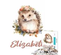 Puzzle 1000 pièces pour Adultes Elizabeth Nursery Hérisson Puzzles pour Adolescents Vacances à la Maison Tuer Le Temps Liste de souhaits avec Le Père Noël Cadeaux d'anniversaire Uniques (50x75cm)